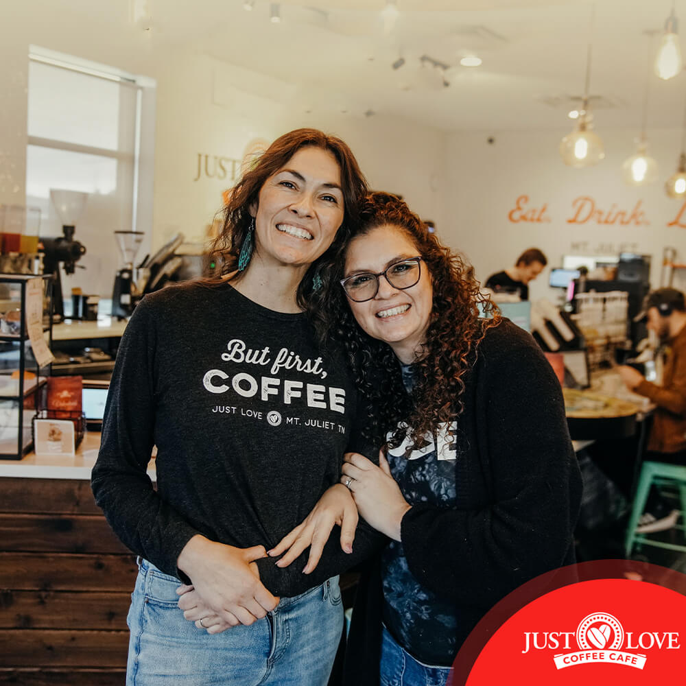 Photo of Just Love Coffee Cafe Mt. Juliet Owners, Tracy and Annette Vitella